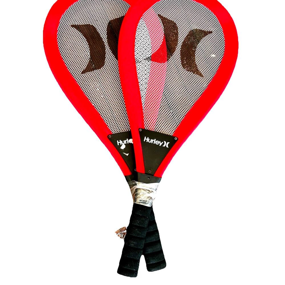 Jumbo Badminton 2 Oversized Racquets HURLEY Red Outdoor Game Set Of 2